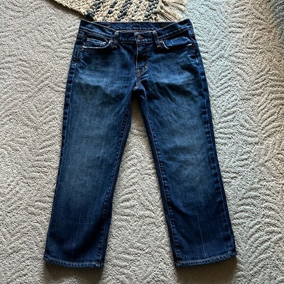 Citizens Of Humanity 28 Stretch Kelly #063 Low Waist Cropped Jeans USA Made - Picture 4 of 12